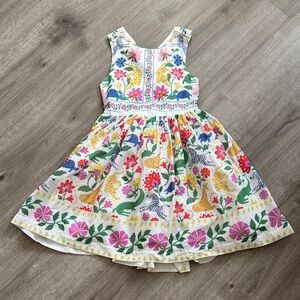 Mini Boden Multicolor Floral Kids Dress
